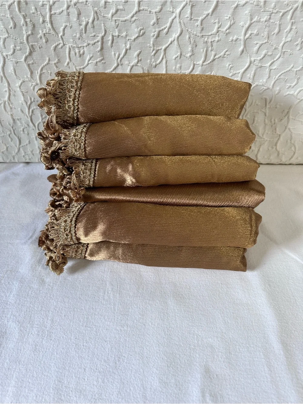 Elegant Brown Tassel Window Valance - Home Accents